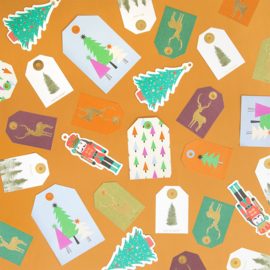 Cadeaulabel – Multi Sizes – X-mas/Trees