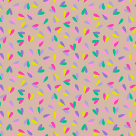 Vloeipapier – Hearts Duo Nude (50cm x 70cm)