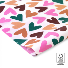 Vloeipapier – Big Hearts Sweet (50cm x 70cm)