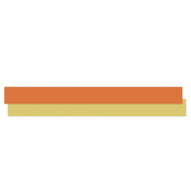 Cadeaulint - Uni Deep Orange – Binnenkant Misty Yellow (10mm x 5m)