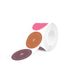 Cadeaustickers – ‘This is for you’ – Warm (mix van 10 stuks)