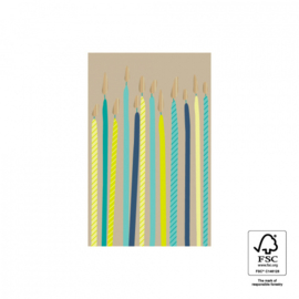 Cadeaustickers – Candle Gold – Bright (per 10 stuks)