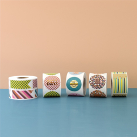 Cadeaustickers – Duo – Label Stripes (per 10 stuks)