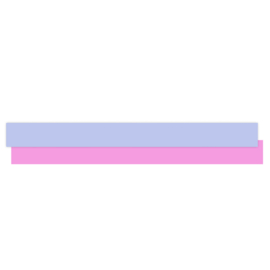 Cadeaulint - Uni Blue – Binnenkant Pink (10mm x 5m)