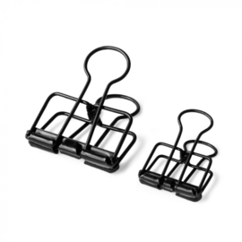 Binder Clips - Zwart klein (per 2 stuks)
