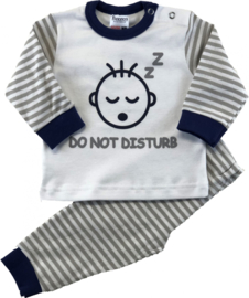 Pyjama Do not disturb - grijs