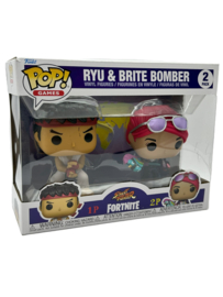 Funko POP! Streetfighter X Fortnite: Ryu & Brite Bomber (2 Pack)