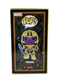 Funko POP! Marvel: Thanos Blacklight (Yellow Suit) #909 Special Edition