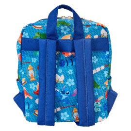 Loungefly Mini Nylon Backpack Disney: Lilo & Stitch Camping Cuties