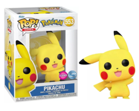 Funko POP! Pokemon: Pikachu Waving #553 Flocked Special Edition