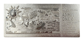 Jaws Silver Plated Collector Ticket: Amity Regatta