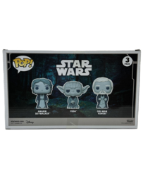 Funko POP! Star Wars: Anakin Skywalker / Yoda / Obi-Wan Kenobi (Endor) 3 Pack Glow in the Dark Special Edition
