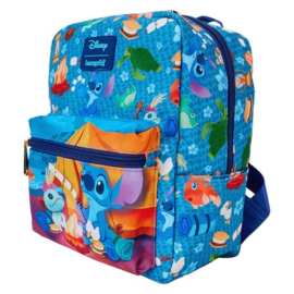 Loungefly Mini Nylon Backpack Disney: Lilo & Stitch Camping Cuties