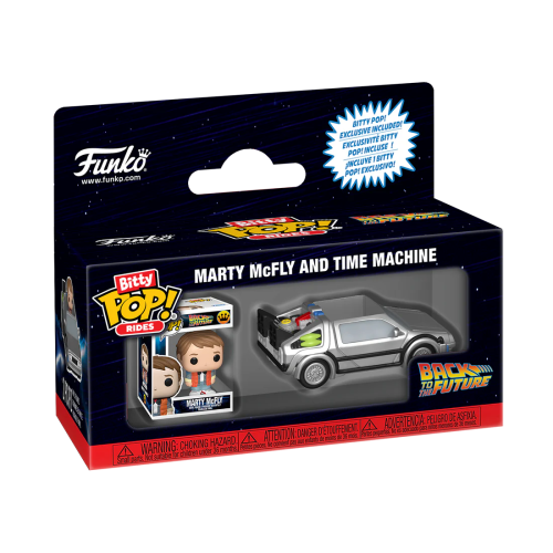 Funko Bitty POP! Rides Back to the Future: Marty McFly and Time Machine