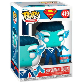 Funko POP! Superman Blue #419 Fall Convention 2021 Limited Edition