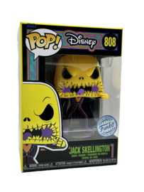 Funko POP! Disney The Nightmare Before Christmas: Jack Skellington (Scary Face) Blacklight #808 Special Edition