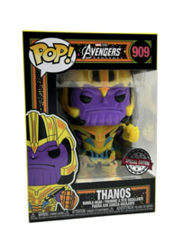 Funko POP! Marvel: Thanos Blacklight (Yellow Suit) #909 Special Edition