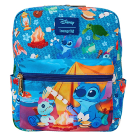 Loungefly Mini Nylon Backpack Disney: Lilo & Stitch Camping Cuties