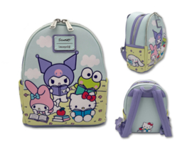 Loungefly Mini Backpack Sanrio: Multi Char Scene