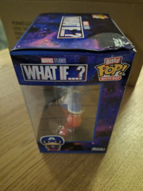 Funko Bitty POP! Bots Marvel What If: Captain America Mech with Captain America (Box Damage)
