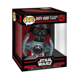 Funko POP! Rides Star Wars Darkside: Darth Vader with Tie Advanced x1 Starfighter #742