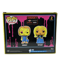 Funko POP! Chucky & Tiffany Blacklight (2 Pack) Special Edition