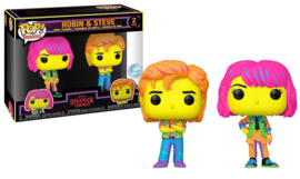 Funko POP! Stranger Things: Robin & Steve Blacklight (2 Pack) Special Edition