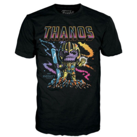 Funko POP! and Tee Marvel: Thanos Blacklight (Size M)