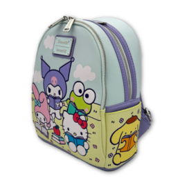 Loungefly Mini Backpack Sanrio: Multi Char Scene