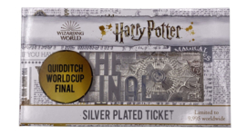 Harry Potter Silver Plated Collector Ticket: Quidditch World Cup