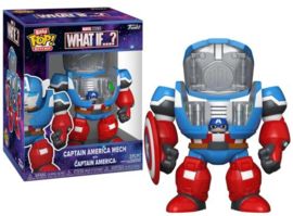 Funko Bitty POP! Bots Marvel What If: Captain America Mech with Captain America (Box Damage)