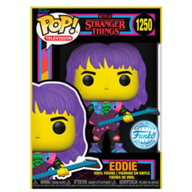 Funko POP! Stranger Things: Eddie with Guitar Blacklight #1250 Special Edition