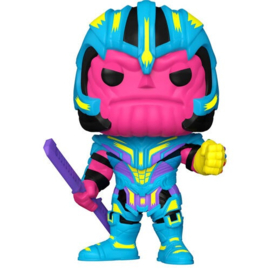 Funko POP! and Tee Marvel: Thanos Blacklight (Size M)