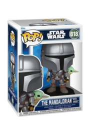 Funko POP! Star Wars The Mandalorian and Grogu: The Mandalorian with Grogu #818