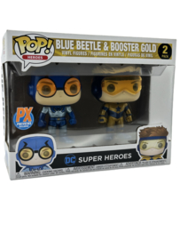 Funko POP! DC Super Heroes: Blue Beetle & Booster Gold 2-Pack (Metallic)