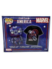 Funko POP! and Tee Marvel: Captain America Art Series (Size XL)