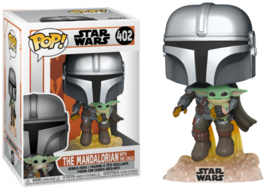 Funko POP! Star Wars The Mandalorian: The Mandalorian with the Child #402