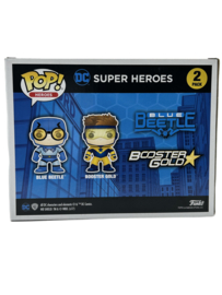 Funko POP! DC Super Heroes: Blue Beetle & Booster Gold 2-Pack (Metallic)