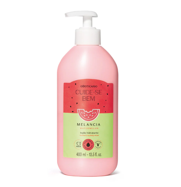 Loção Hidratante Corporal Melancia, Cuide-se Bem , 400ml
