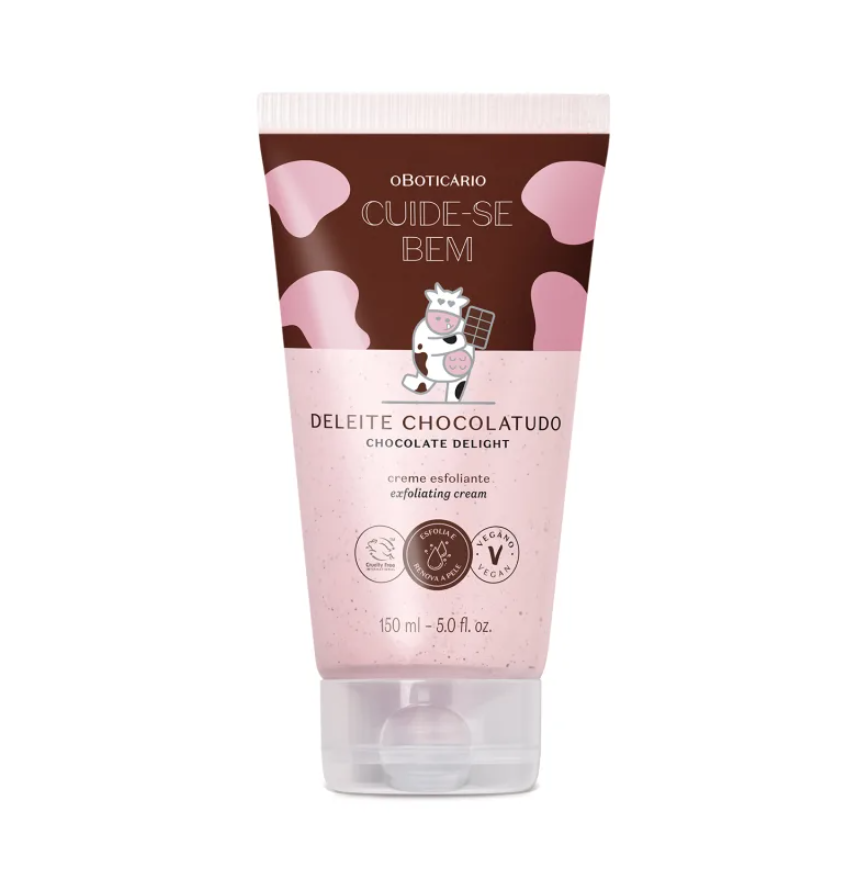 Creme Esfoliante Corporal Cuide-se Bem Deleite Chocolatudo 150ml