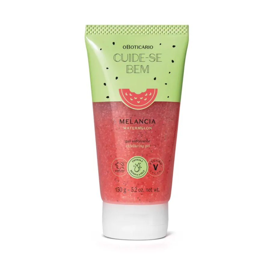 Gel Esfoliante Corporal Cuide-se Bem Melancia 150g