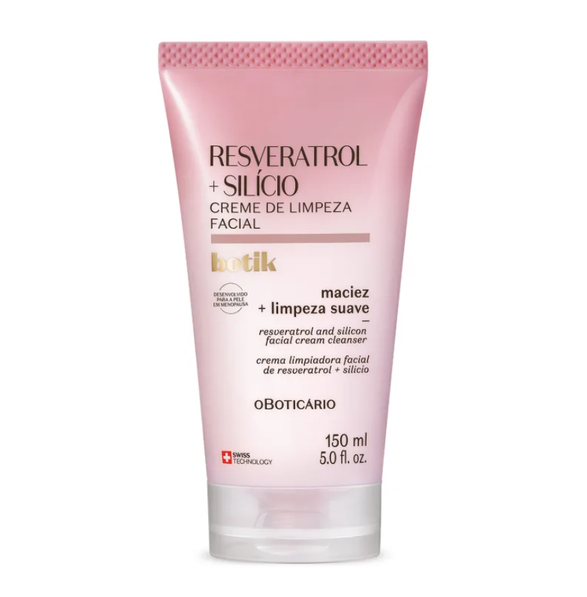 Creme de Limpeza Facial Botik Resveratrol E Silício 150ml