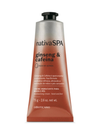 Nativa SPA Hydraterende hand & voet creme Ginseng e Cafeïne 75g