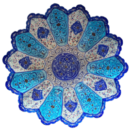 Minakari bowl on pedestal