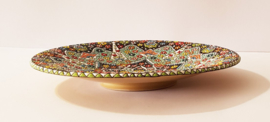 Keramisch bord - Bloem - Ø 30 cm