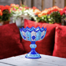 Minakari bowl on pedestal