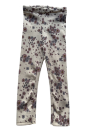 Legging rib lila flower