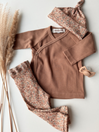 Legging rib old flowers