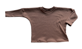 Oversized tee rib coffee