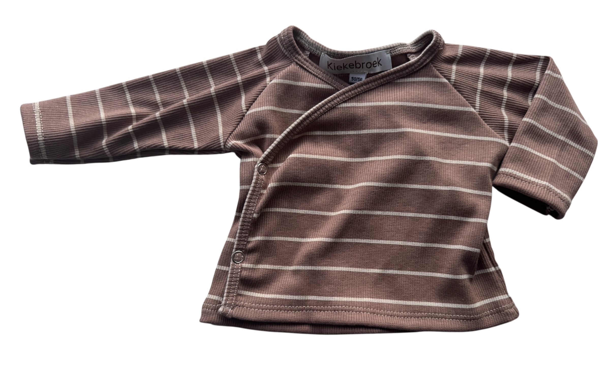 Overslag tee rib stripes